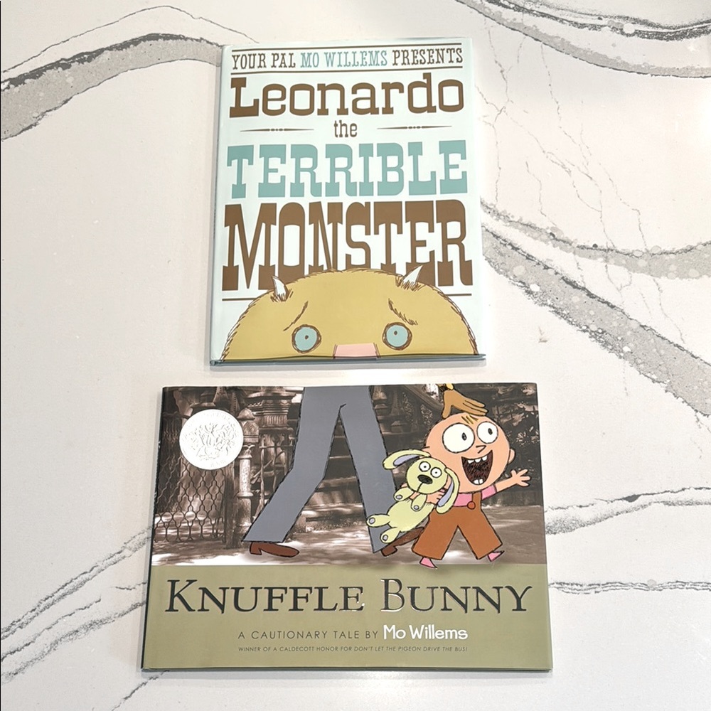 Mo Willems Hardcover Books Knuffle Bunny & Leonardo the Terrible Monster